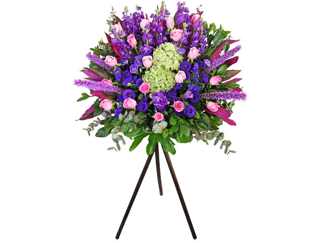 Flower Basket Stand - Classical Florist Basket E12 - L1638 Photo