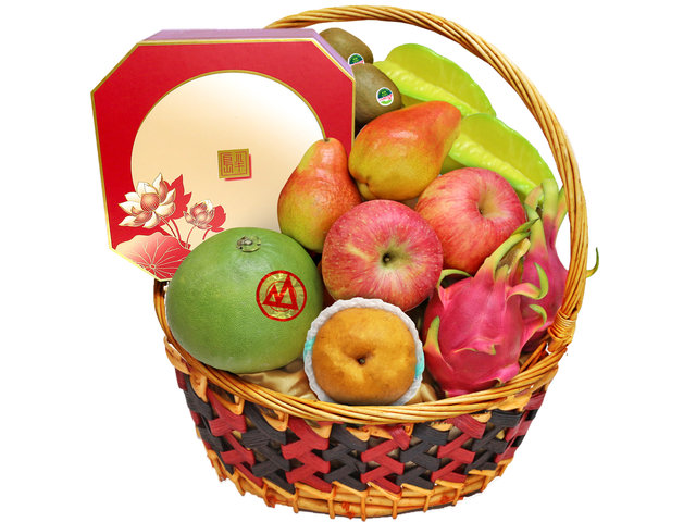 Mid-Autumn Gift Hamper - Mid Autumn Peninsula Moon Cake With Permium Business Fruit Hamper FH189 - L138564 Photo