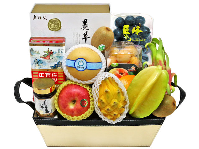 Wine n Food Hamper - Delux Recovery Health Care Fruit Gift Hamper - L76602326 Photo