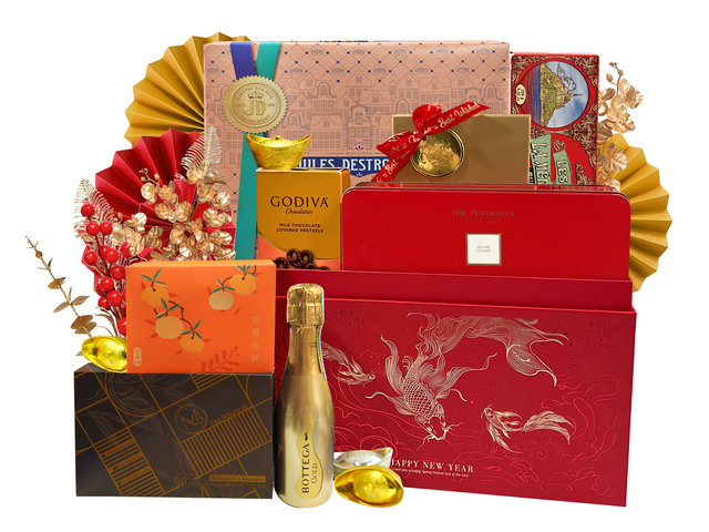 新年果篮Hamper - 2024农历新年中国礼物篮 1223B4 - CHC1223B4 Photo