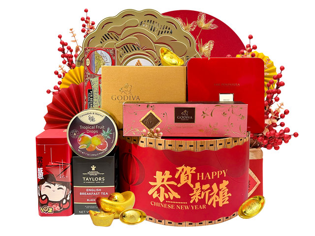 新年果篮Hamper - 2024农历新年中国礼物篮 1223B5 - CHC1223B5 Photo